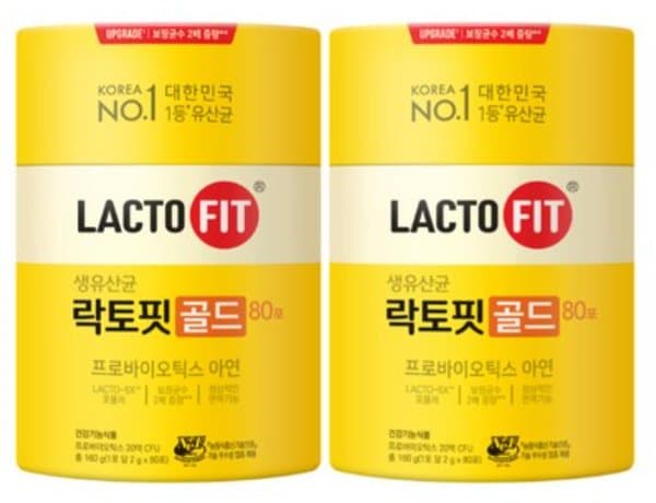 락토핏 골드 80포, 160g, 2개